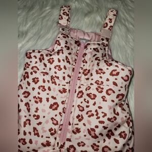 Carters leopard snow overalls 3T girls